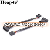 USB Motherboard Connector, USB 3.0 19 Pin male To USB 2.0 9 Pin Female Motherboard Cable Adapter Converter