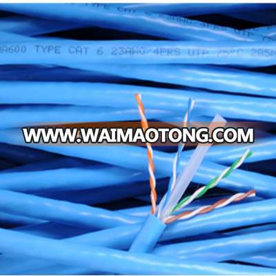 High quality utp cat6 cable manufacturers 23awg 4pair utp cat6 network cable