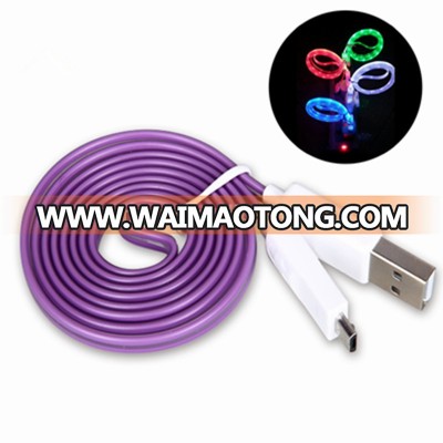 Wholesale micro usb cable with led light charging cable